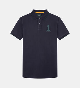 Embroidered Heritage Number Polo Shirt