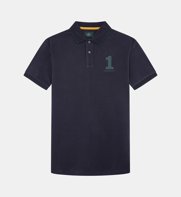 Embroidered Heritage Number Polo Shirt