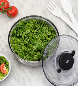 Oxo Stainless Steel Salad Spinner- 26.6x20.32 Cm, Packshot View