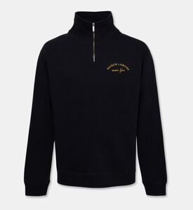 Maison Labiche Fleece Zip-up Collar Sweatshirt, Packshot View