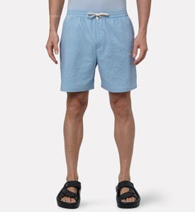 Les Deux Stripe-print Elastic Waistband Shorts, Model View