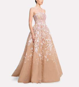 Michael Cinco Long Dress, Model View