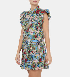 Meeko Floral Ruffle Mini Dress Meeko Floral Ruffle Mini Dress
