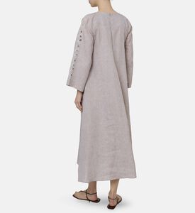 Beatrice B Linen V-neck Maxi Dress, Model View