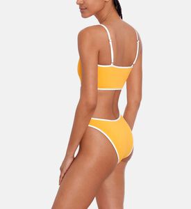 Scooped Two-tone Bikini Bottom