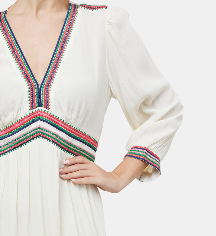 فستان تانيا ميدي بياقة V