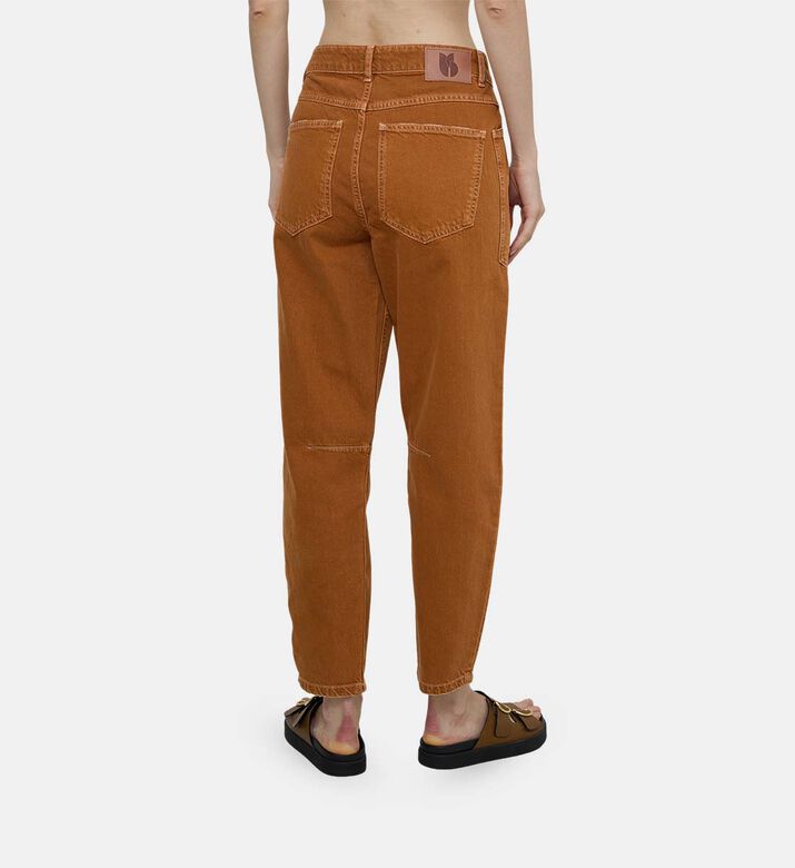 بنطال فولني موم دينيم بتصميم واسع