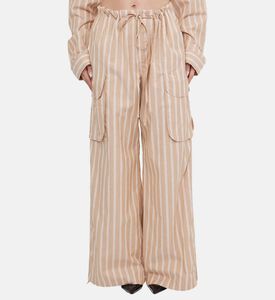 Vietta Striped Silk Blend Pants