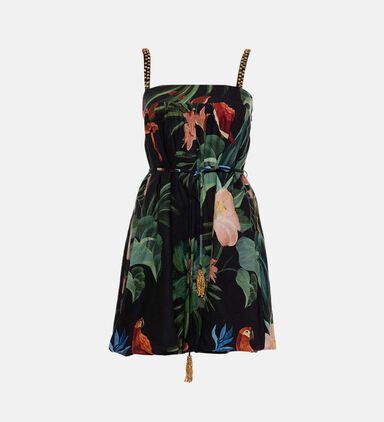 Chiffon A-line Mini Dress
