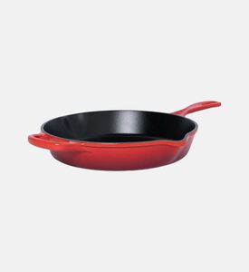 Le Creuset Deep Cast Iron Skillet, Red, 26-cm, Packshot View