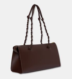 Jil Sander Tangle Tent Leather Shoulder Bag, Brown, Packshot View