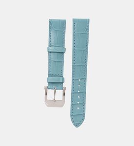 Camille Fournet Satinated Square Scale Watch Strap, Blue, Packshot View
