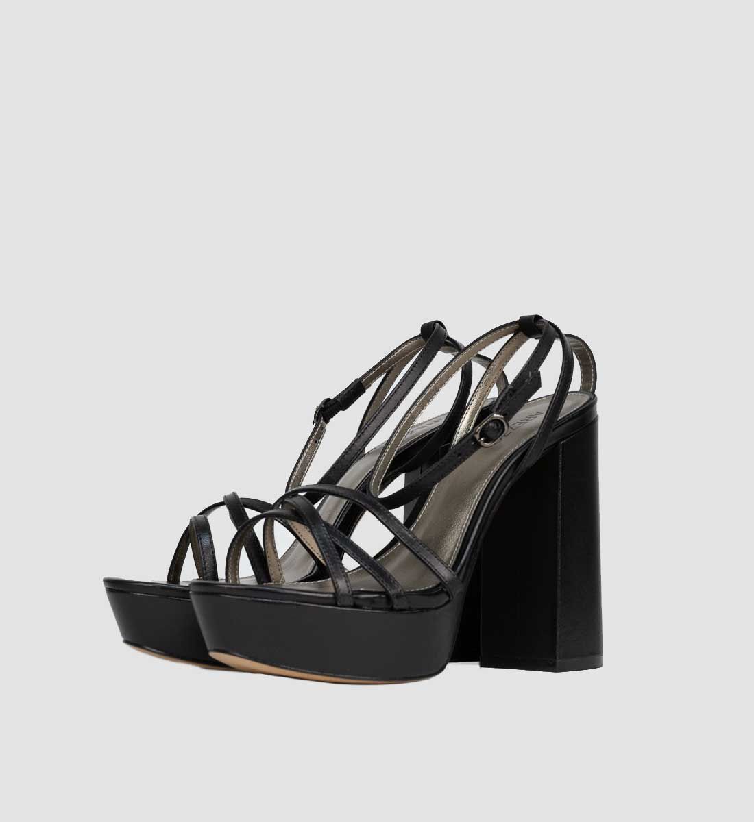 Strappy top platform sandals