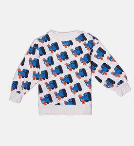 Bobo Choses All-over Dog-print Ribbed Cuffs Sweatshirt, Packshot View
