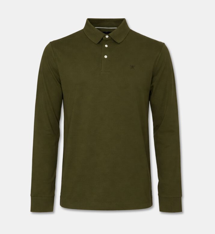 Hackett London Button Placket Long-sleeve Polo, Packshot View