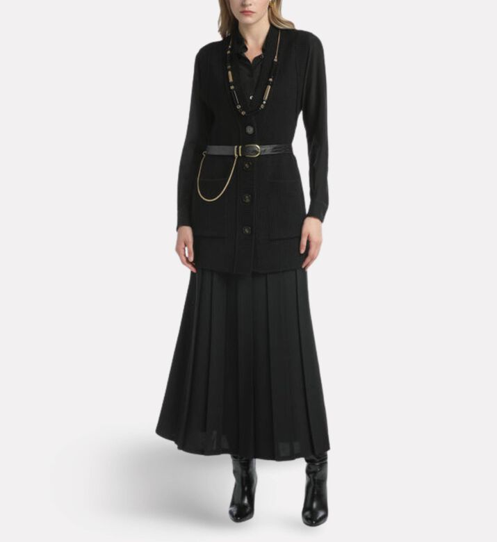 Luisa Spagnoli Favoloso Pleated High-waisted Maxi Skirt, Model View
