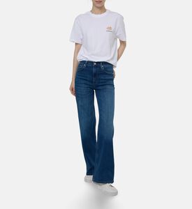 Citizens of Humanity Button Closure Wide-leg Denim Pants, Model View