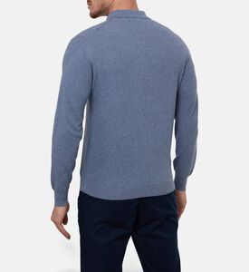 Hackett London Button Placket Long-sleeve Sweater, Model View