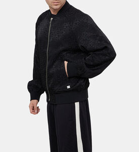 Logo-jacquard Bomber Jacket
