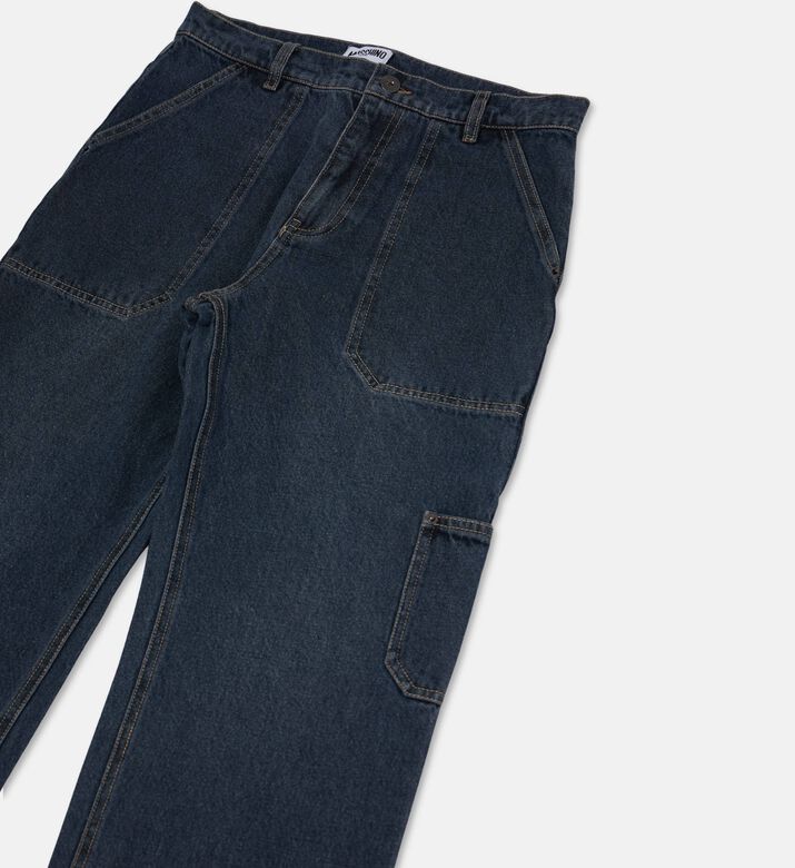 Moschino Kids Utility Pocket Denim Trousers, Packshot View