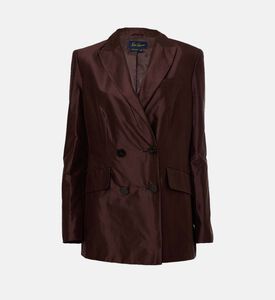 Luisa Spagnoli Double-breasted Regular-fit Coat, Brown, 44, Packshot View Luisa Spagnoli Double-breasted Regular-fit Coat, Brown, 44, Packshot View