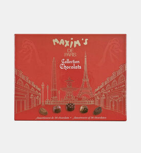 علبة شوكولاته حمراء من 22 قطعة