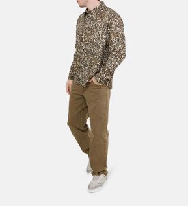 Leopard-print Button-down Shirt Leopard-print Button-down Shirt