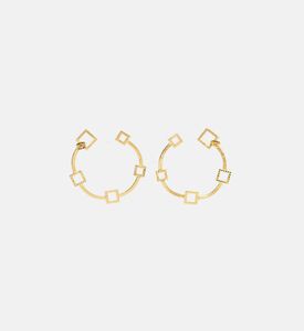 أقراط بأحجار فيروز اهندسية