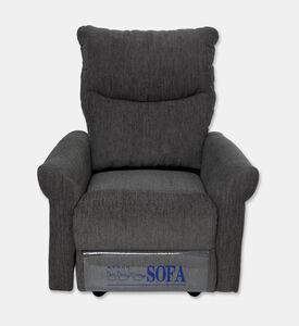 Home Deco and More Chad Swivel Recliner, Black, Packshot View