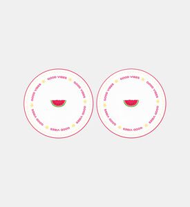 Porcelain Round 2-piece Side Plate Set