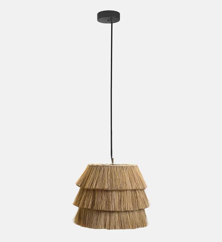 Home Deco and More Foonse Cane Skirt Lamp Pendant, Packshot View
