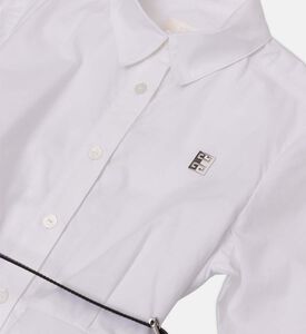 فستان بولو غير متماثل بحزام