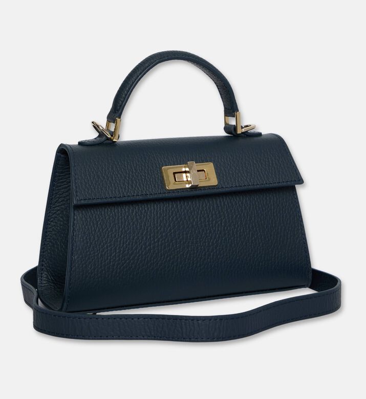 Maya.M The Signature Leather Bag, Navy, Packshot View
