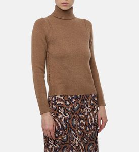 Ba and Sh Knit High Neck Long-sleeve Sweater, Model View
