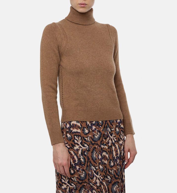 Ba and Sh Knit High Neck Long-sleeve Sweater, Model View