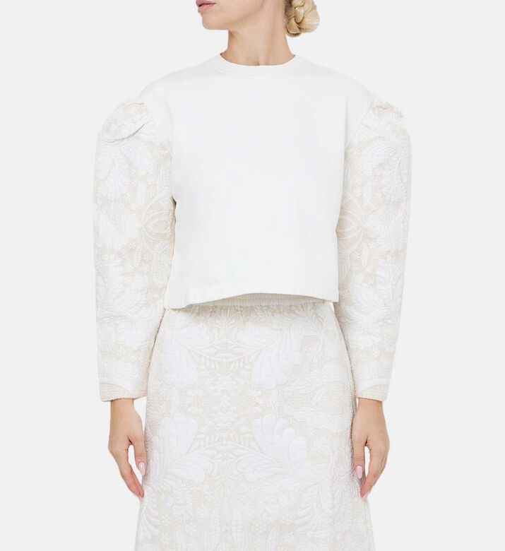 Medieval Patchwork Cropped Shirt Medieval Patchwork Cropped Shirt