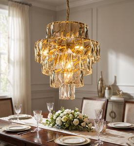Baroque Basilio Chrome Hardware Crystals Chandelier, Packshot View