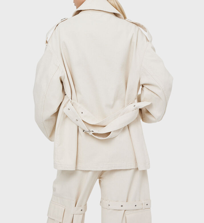Cotton Cropped Trench Coat Cotton Cropped Trench Coat