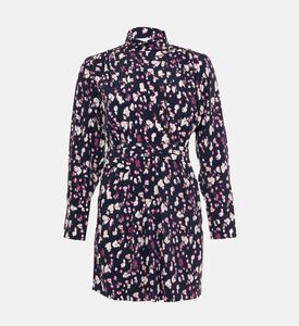 فستان مولي قصير بطبعة