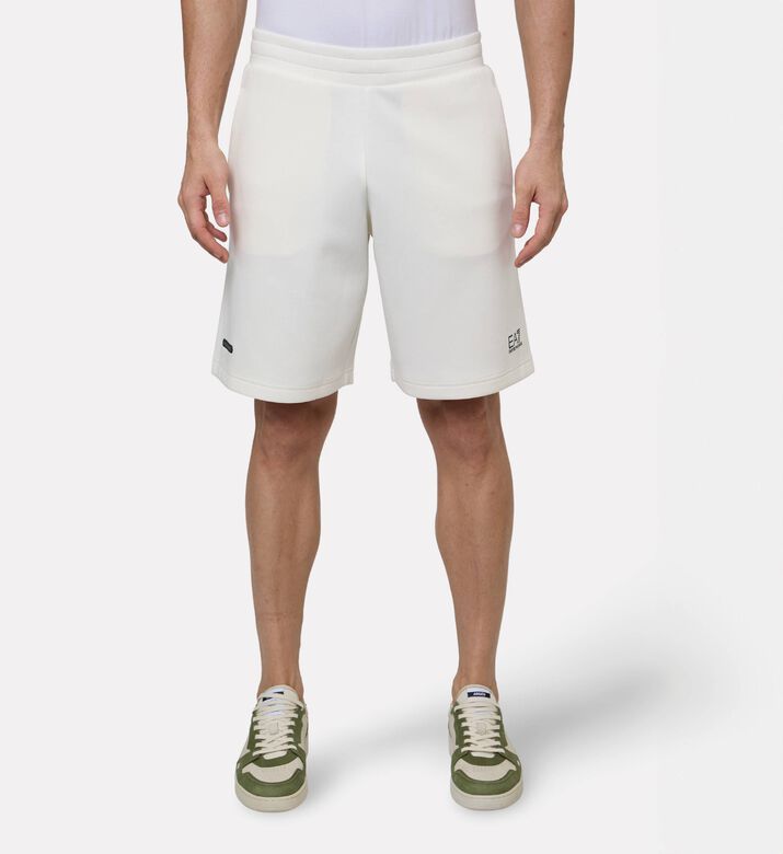 EA7 Cotton-blend Regular-fit Shorts, Model View