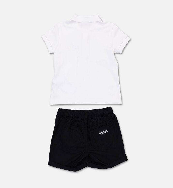 Moschino BKT Teddy Logo Graphic Polo Shirt, Packshot View