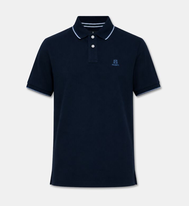 Hackett London Heritage Crest Piqu&eacute; Polo Shirt, Navy, L, Packshot View