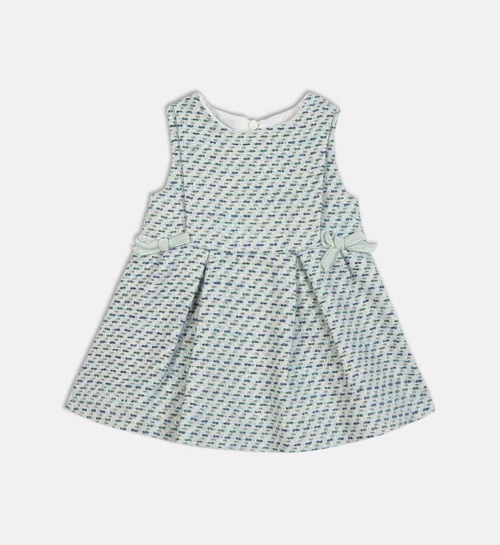 Tweed Sleeveless Flared Dress