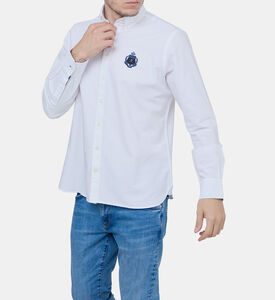 قميص بوبلين غير رسمي إس للرجال