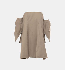 بلوزة بومبيدو مكشوفة الكتفين