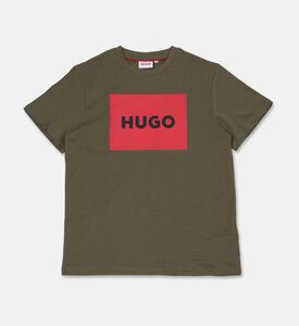 Hugo Button Closure Regular-fit Denim Pants, Olive, 4y, Packshot View