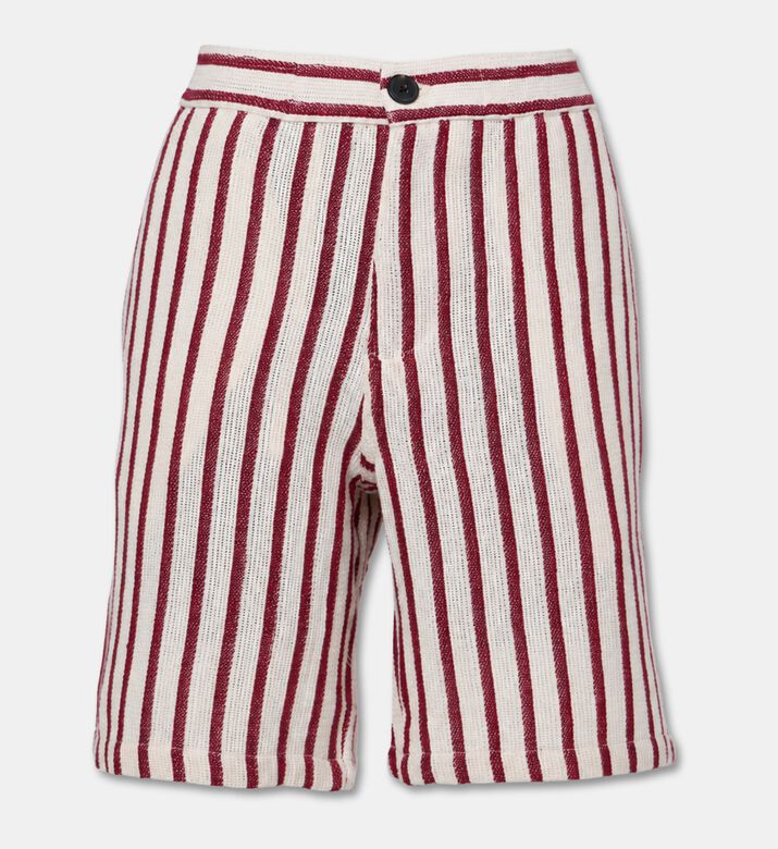 Galeries Lafayette Striped Knit Shorts, Packshot View