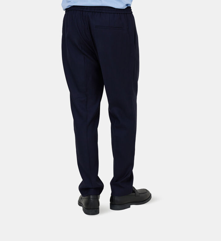 بنطال بقماش مطاطي من صوف قصير