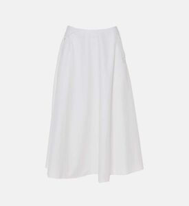 High-waisted Flared Midi Skirt