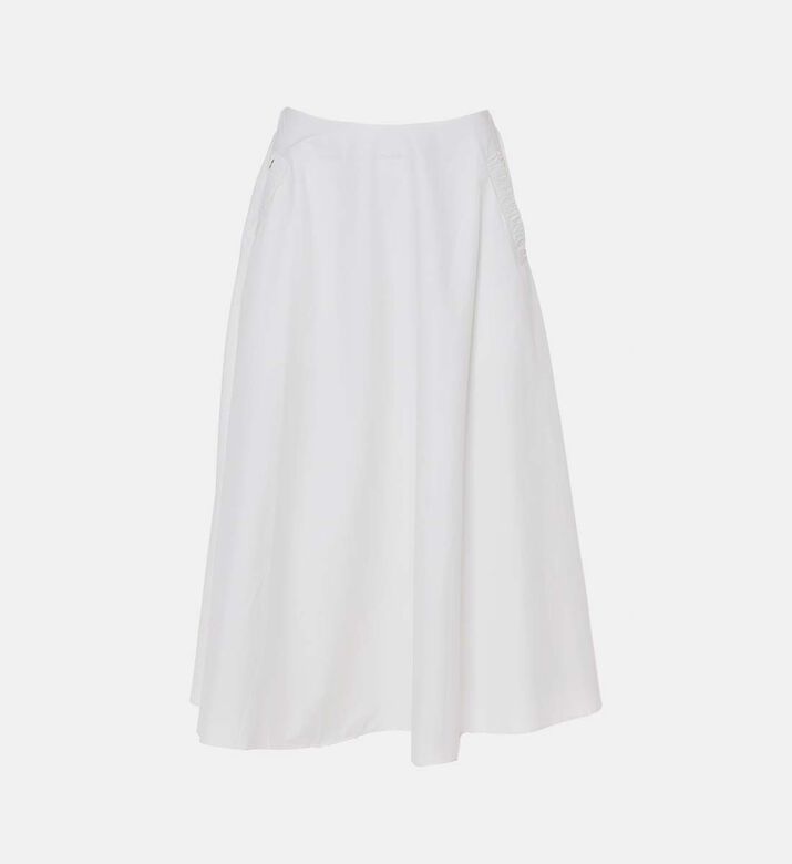 High-waisted Flared Midi Skirt